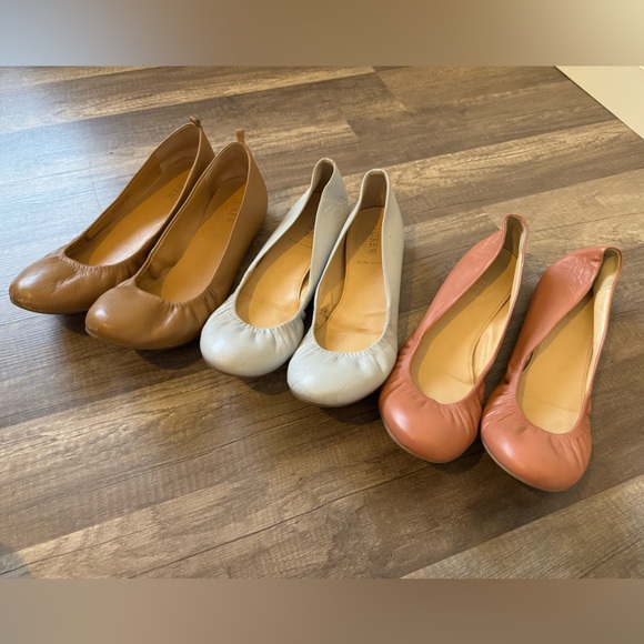 J Crew Cece Leather Ballet Flats - Lot of 3 pairs! The Best Cece Flats Deal 💜 - Picture 14 of 14
